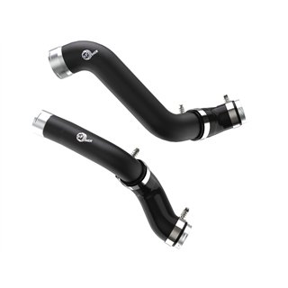 aFe Power | BladeRunner 2-1/2 IN to 3 IN Aluminum Hot and Cold Charge Pipe Kit Black - Silverado / Sierra 1500 2.7T 2019-2025