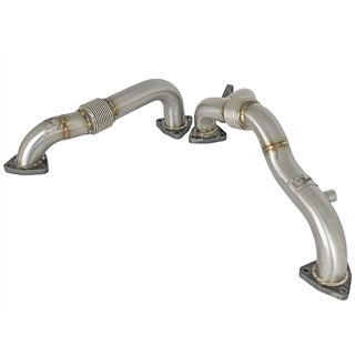 aFe Power | Twisted Steel Header Up-Pipe - F-250 / F-350 6.4L 2008-2010
