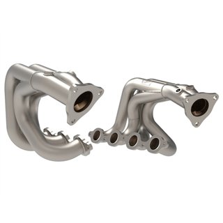 aFe Power | Twisted Steel 1-7/8 IN to 2-3/4 IN 304 Stainless Headers w/Titanium Coat Finish - Corvette 6.2L 2020-2025