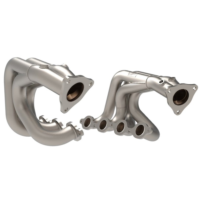 aFe Power | Twisted Steel 1-7/8 IN to 2-3/4 IN 304 Stainless Headers w/Titanium Coat Finish - Corvette 6.2L 2020-2025