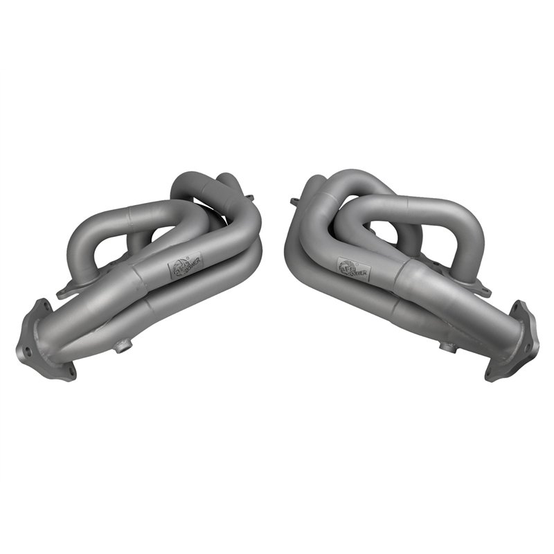 aFe Power | Twisted Steel 1-7/8 IN to 2-3/4 IN 304 Stainless Headers w/Titanium Coat Finish - Corvette 6.2L 2020-2025