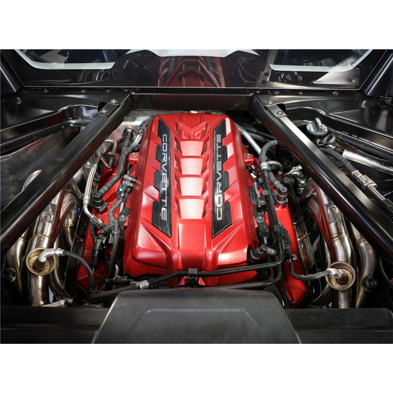 aFe Power | Twisted Steel 1-7/8 IN to 2-3/4 IN 304 Stainless Headers w/Titanium Coat Finish - Corvette 6.2L 2020-2025