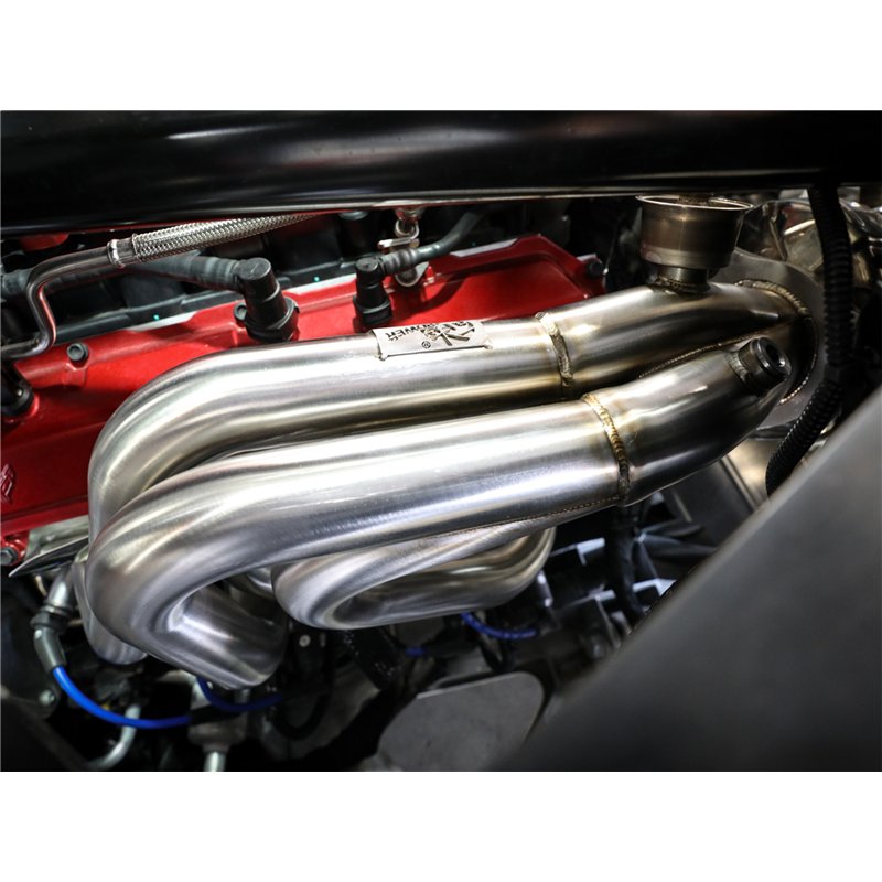 aFe Power | Twisted Steel 1-7/8 IN to 2-3/4 IN 304 Stainless Headers w/Titanium Coat Finish - Corvette 6.2L 2020-2025