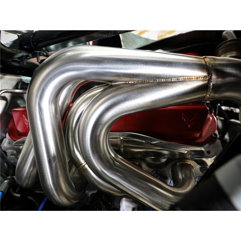 aFe Power | Twisted Steel 1-7/8 IN to 2-3/4 IN 304 Stainless Headers w/Titanium Coat Finish - Corvette 6.2L 2020-2025