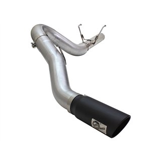 aFe Power | ATLAS 5 IN Aluminized Steel DPF-Back Exhaust System w/Black Tip - Ram 2500 / 3500 6.7L 2013-2018