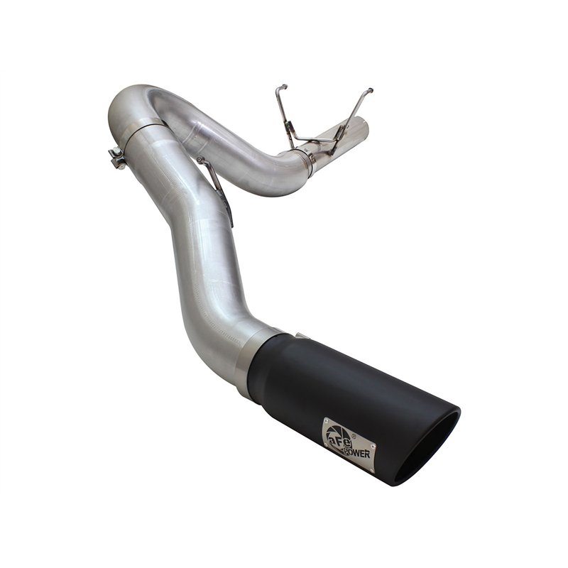 aFe Power | ATLAS 5 IN Aluminized Steel DPF-Back Exhaust System w/Black Tip - Ram 2500 / 3500 6.7L 2013-2018