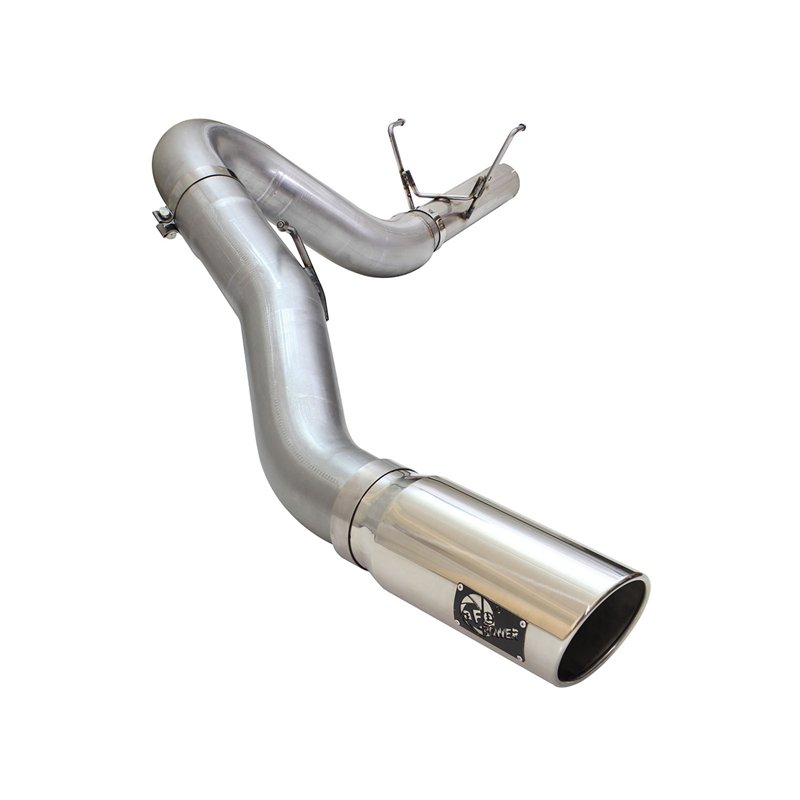 aFe Power | ATLAS 5 IN Aluminized Steel DPF-Back Exhaust System w/Polished Tip - Ram 2500 / 3500 6.7L 2013-2018