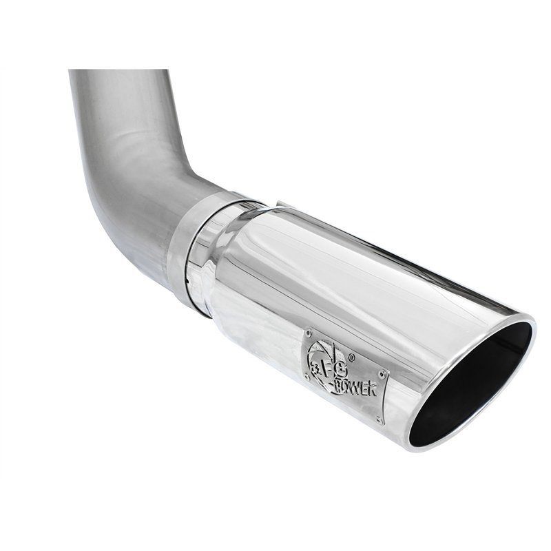 aFe Power | ATLAS 5 IN Aluminized Steel DPF-Back Exhaust System w/Polished Tip - Ram 2500 / 3500 6.7L 2013-2018