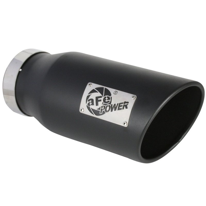 aFe Power | ATLAS 5 IN Aluminized Steel DPF-Back Exhaust System w/Black Tip - Ram 2500 / 3500 6.7L 2019-2025