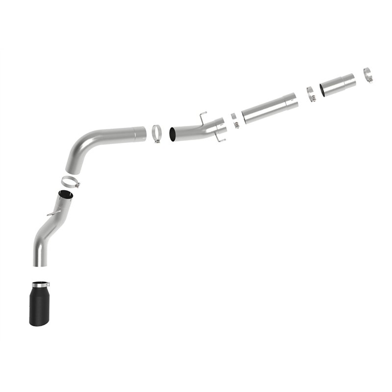 aFe Power | ATLAS 5 IN Aluminized Steel DPF-Back Exhaust System w/Black Tip - Ram 2500 / 3500 6.7L 2019-2025
