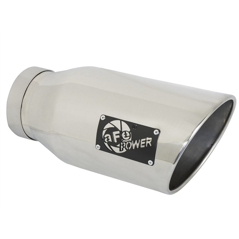 aFe Power | ATLAS 5 IN Aluminized Steel DPF-Back Exhaust System w/Polished Tip - Ram 2500 / 3500 6.7L 2019-2025