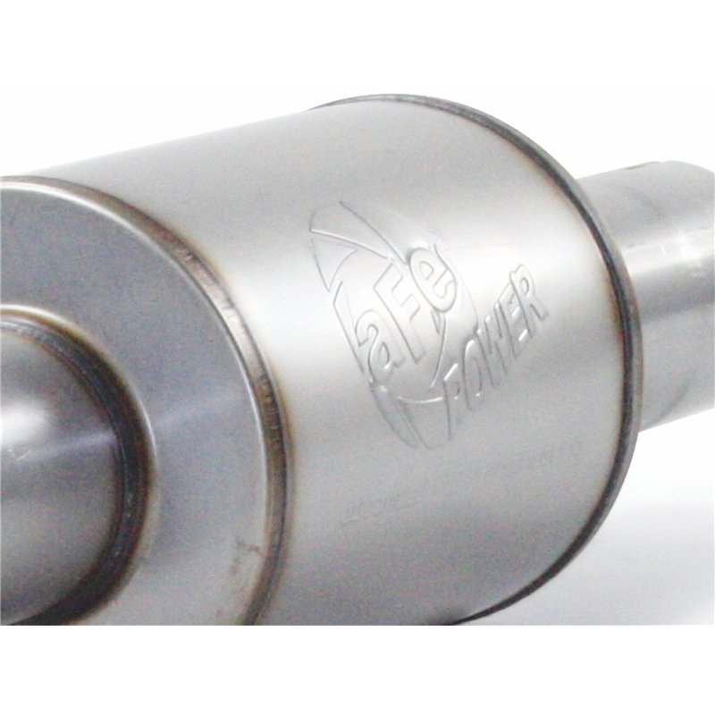 aFe Power | ATLAS 4 IN Aluminized Steel Cat-Back Exhaust System w/Muffler/Polished Tip - F-150 3.5T 2011-2014
