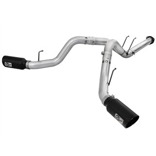 aFe Power | ATLAS 4 IN Aluminized Steel DPF-Back Exhaust System w/Black Tip - F-250 / F-350 6.7L 2011-2014