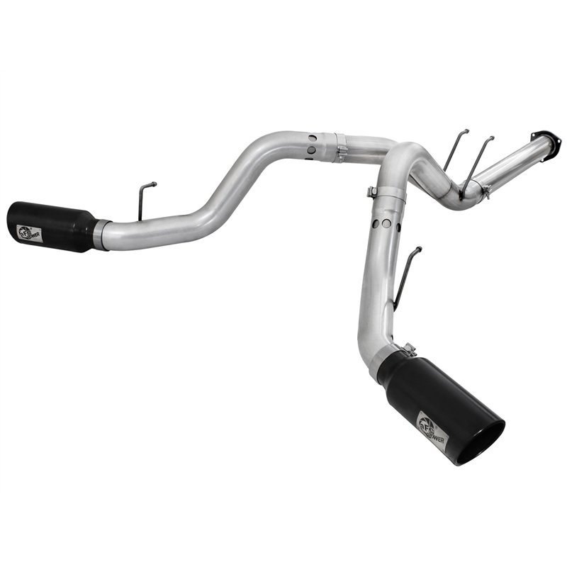 aFe Power | ATLAS 4 IN Aluminized Steel DPF-Back Exhaust System w/Black Tip - F-250 / F-350 6.7L 2011-2014