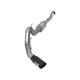 aFe Power | ATLAS 4 IN Aluminized Steel Cat-Back Exhaust System w/Muffler/Black Tip - F-150 2.7T / 3.5T 2015-2020