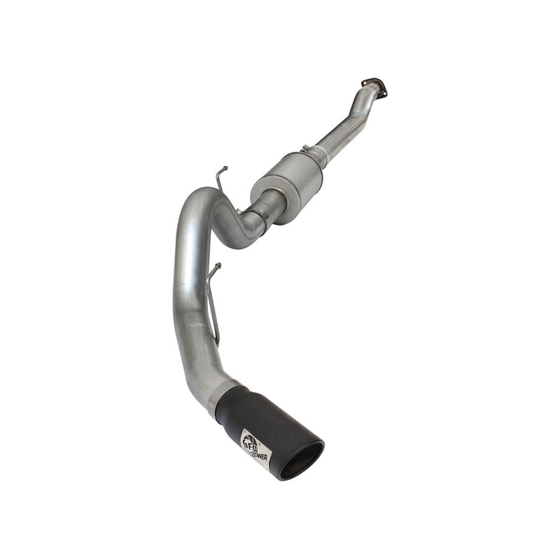 aFe Power | ATLAS 4 IN Aluminized Steel Cat-Back Exhaust System w/Muffler/Black Tip - F-150 2.7T / 3.5T 2015-2020