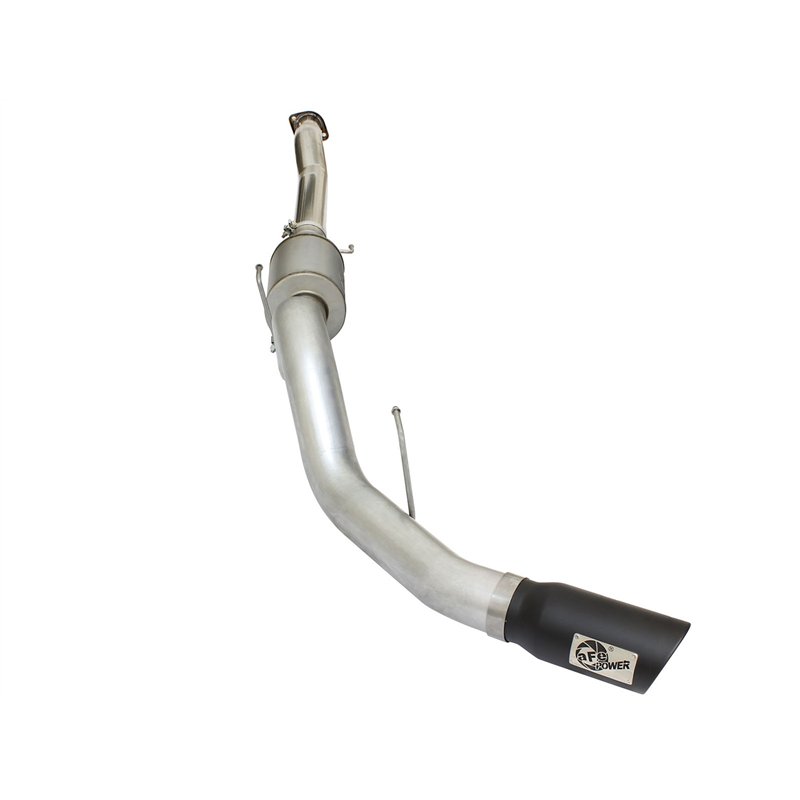 aFe Power | ATLAS 4 IN Aluminized Steel Cat-Back Exhaust System w/Muffler/Black Tip - F-150 2.7T / 3.5T 2015-2020