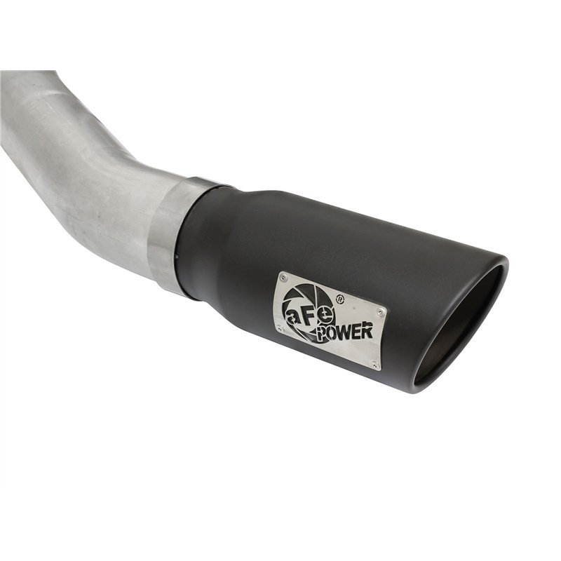 aFe Power | ATLAS 4 IN Aluminized Steel Cat-Back Exhaust System w/Muffler/Black Tip - F-150 2.7T / 3.5T 2015-2020
