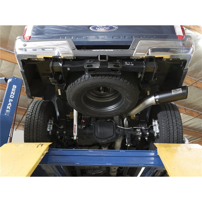 aFe Power | ATLAS 5 IN Aluminized Steel DPF-Back Exhaust System w/Black Tip - F-250 / F-350 6.7L 2017-2025