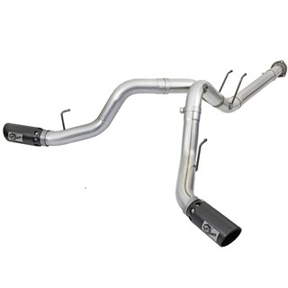 aFe Power | ATLAS 4 IN Aluminized Steel DPF-Back Exhaust System w/Black Tip - F-250 / F-350 6.7L 2017-2025