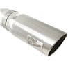 aFe Power | ATLAS 5 IN Aluminized Steel DPF-Back Exhaust System w/Polished Tip - Silverado / Sierra 2500 HD / 3500 HD 6.6L 2011-