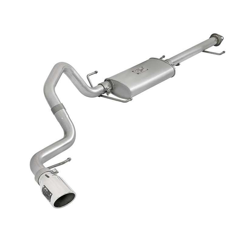 aFe Power | Scorpion 2-1/2 IN Aluminized Steel Cat-Back Exhaust System w/Polished Tip - FJ Cruiser 4.0L 2007-2014