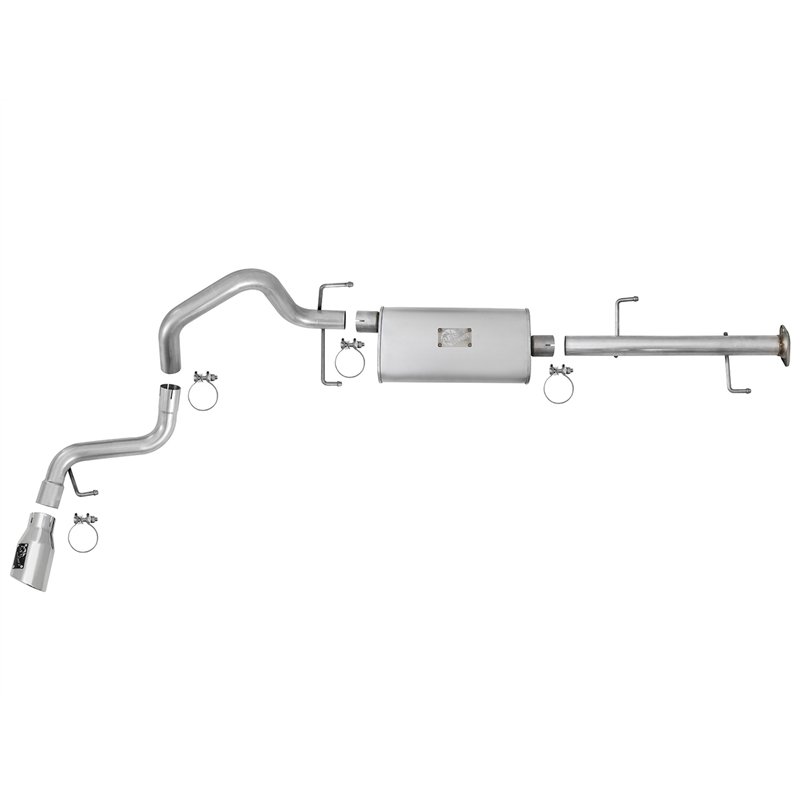 aFe Power | Scorpion 2-1/2 IN Aluminized Steel Cat-Back Exhaust System w/Polished Tip - FJ Cruiser 4.0L 2007-2014