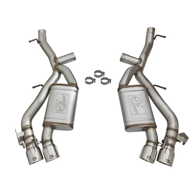 aFe Power | MACH Force-Xp 3 IN 304 Stainless Steel Axle-Back Exhaust System w/Polished Tip - Camaro SS / ZL1 6.2L 2016-2024