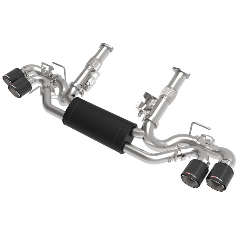 aFe Power | MACH Force-Xp Cat-Back Exhaust w/NPP Exhaust Valve Carbon Fiber Tip - Corvette / E-Ray 6.2L 2020-2025