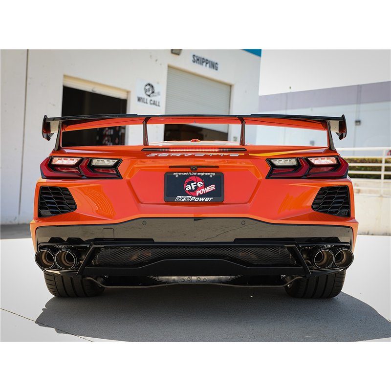 aFe Power | MACH Force-Xp Cat-Back Exhaust w/NPP Exhaust Valve Carbon Fiber Tip - Corvette / E-Ray 6.2L 2020-2025