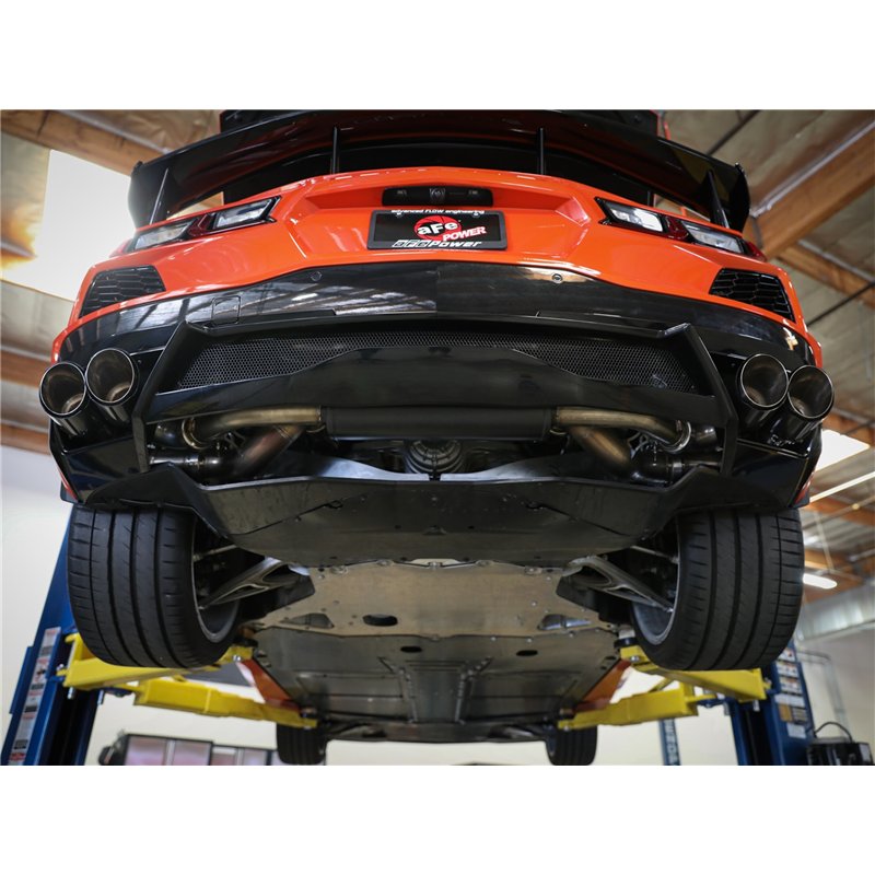 aFe Power | MACH Force-Xp Cat-Back Exhaust w/NPP Exhaust Valve Carbon Fiber Tip - Corvette / E-Ray 6.2L 2020-2025