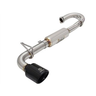 aFe Power | Takeda 2-1/4 to 2-1/2in 304 Stainless Steel Axle-Back Exhaust System w/Black Tip - tC 2.5L 2011-2016