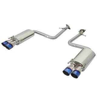 aFe Power | Takeda 2 IN 304 Stainless Steel Axle-Back Exhaust System w/Blue Flame Tip - RC200t / RC300 / RC350 2.0T / 3.5L 2015-