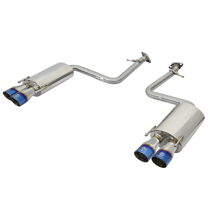 aFe Power | Takeda 2 IN 304 Stainless Steel Axle-Back Exhaust System w/Blue Flame Tip - RC200t / RC300 / RC350 2.0T / 3.5L 2015-