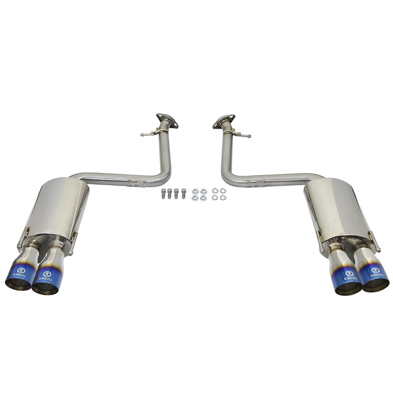 aFe Power | Takeda 2 IN 304 Stainless Steel Axle-Back Exhaust System w/Blue Flame Tip - RC200t / RC300 / RC350 2.0T / 3.5L 2015-