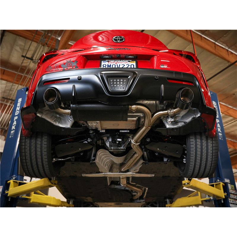aFe Power | Takeda 3 IN to 2-1/2 IN 304 Stainless Steel Cat-Back Exhaust System w/Polish Tip - GR Supra 3.0T 2020-2025