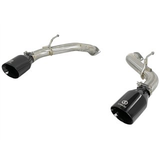 aFe Power | Takeda 2-1/2 IN 304 Stainless Steel Axle-Back Exhaust System w/Black Tip - Q50 3.0T 2016-2024