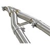 aFe Power | Takeda 2-1/2 IN to 3 IN 304 Stainless Steel Y-Pipe - Q50 / Q60 3.0T / 3.7L 2014-2024