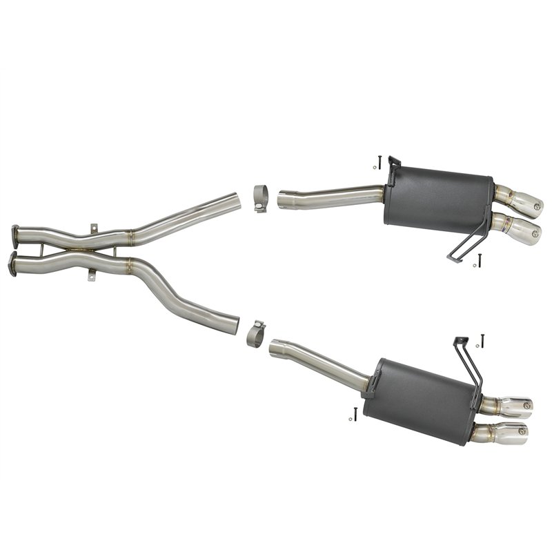 aFe Power | MACH Force-Xp 2-1/2 in 304 Stainless Steel Cat-Back Exhaust w/Polished Tips - Z4 M Roadster / M Coupe 3.2L 2006-2008