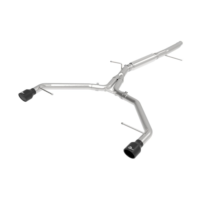 aFe Power | MACH Force-Xp 3 IN to 2-1/2 IN Stainless Steel Axle-Back Exhaust System Black - A4 / A4 allroad / A4 Quattro 2.0T 20