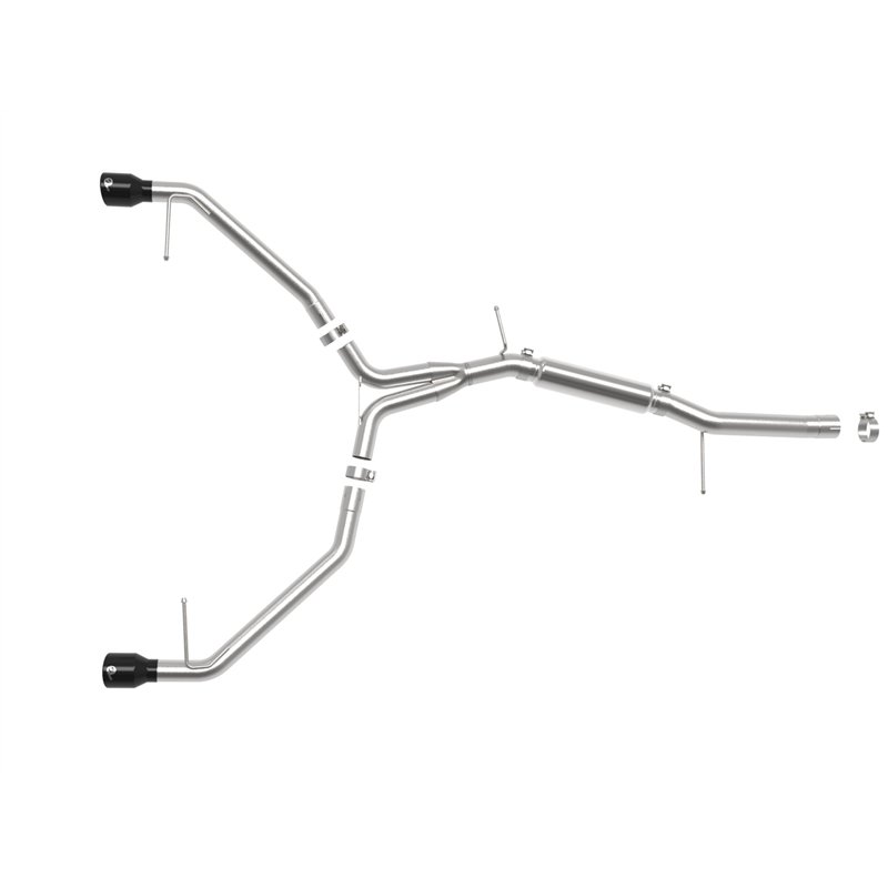 aFe Power | MACH Force-Xp 3 IN to 2-1/2 IN Stainless Steel Axle-Back Exhaust System Black - A4 / A4 allroad / A4 Quattro 2.0T 20