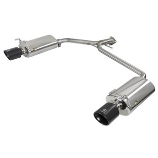 aFe Power | Takeda 2-1/4 IN to 1-3/4 IN 304 Stainless Steel Axle-Back Exhaust w/Black Tips - Accord / Sport 2.4L / 3.5L 2013-201