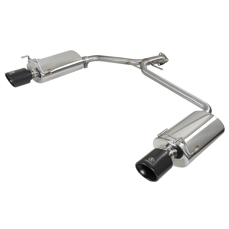 aFe Power | Takeda 2-1/4 IN to 1-3/4 IN 304 Stainless Steel Axle-Back Exhaust w/Black Tips - Accord / Sport 2.4L / 3.5L 2013-201