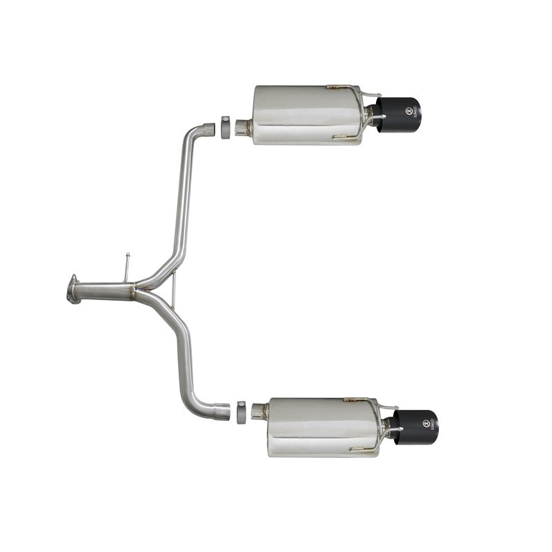 aFe Power | Takeda 2-1/4 IN to 1-3/4 IN 304 Stainless Steel Axle-Back Exhaust w/Black Tips - Accord / Sport 2.4L / 3.5L 2013-201