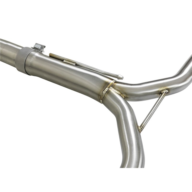 aFe Power | Takeda 2-1/2 IN to 1-3/4 IN 304 Stainless Steel Cat-Back Exhaust w/Black Tips - Accord 2.4L 2013-2017