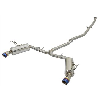 aFe Power | Takeda 2-1/4 to 2-1/2 IN 304 Stainless Steel Cat-Back Exhaust w/Blue Flame Tip - Civic 1.5T 2016-2021