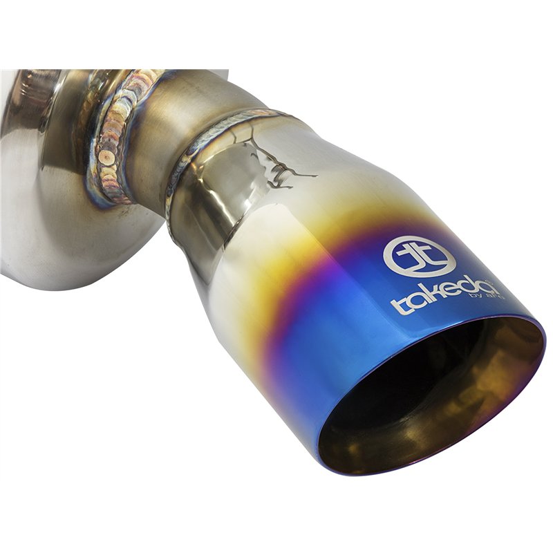 aFe Power | Takeda 2-1/4 to 2-1/2 IN 304 Stainless Steel Cat-Back Exhaust w/Blue Flame Tip - Civic 1.5T 2016-2021