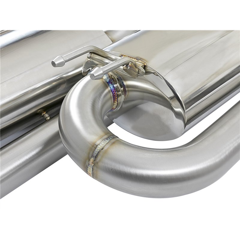 aFe Power | Takeda 3 IN 304 Stainless Steel Cat-Back Exhaust System w/Polished Tip - Civic 1.5T 2017-2020