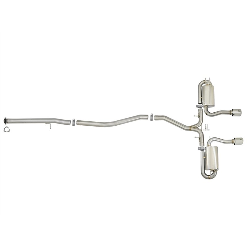 aFe Power | Takeda 3 IN 304 Stainless Steel Cat-Back Exhaust System w/Polished Tip - Civic 1.5T 2017-2020