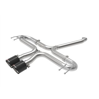 aFe Power | Takeda 2-1/2 IN 304 Stainless Steel Axle-Back Exhaust System w/Carbon Fiber Tip - Civic 1.5T 2017-2021